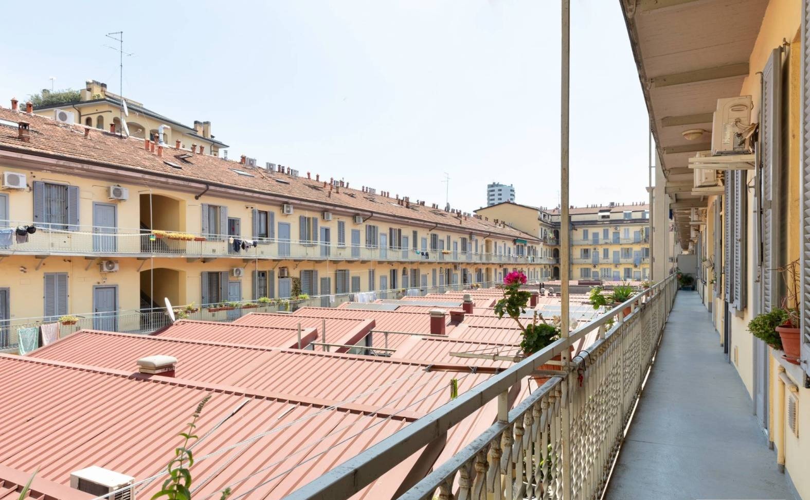 Tetti rossi, sopra la corte